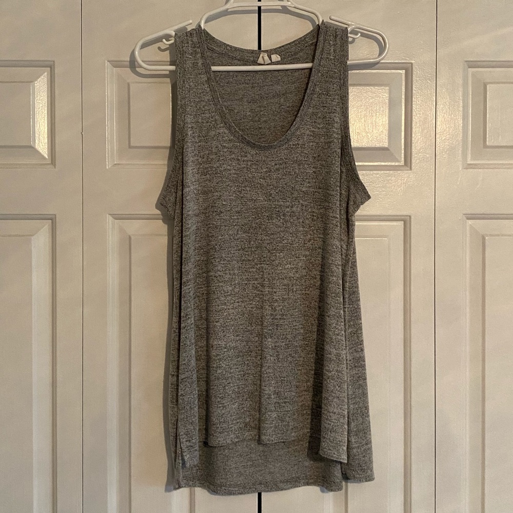 GAP Knit Basic Flow Tank Top Heather Gray - M